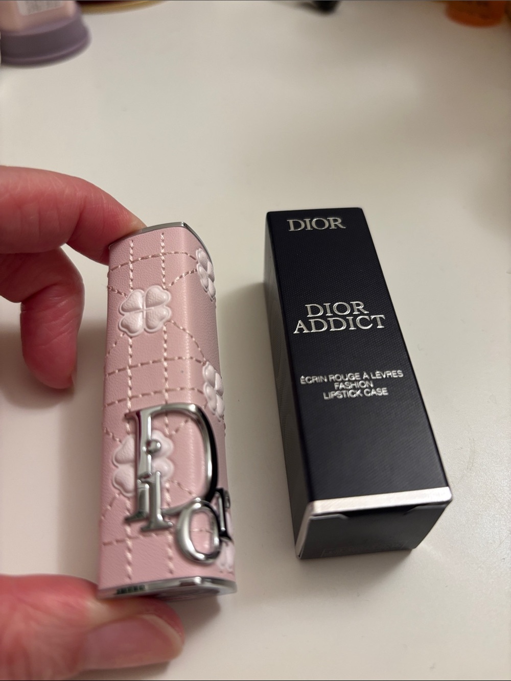Dior pink lucky lipstick case brand new